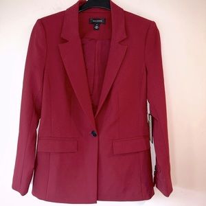 Halogen size XS red blazer, suit jacket, classic, basic, NWT